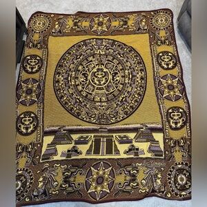 Aztec Calendar Blanket King